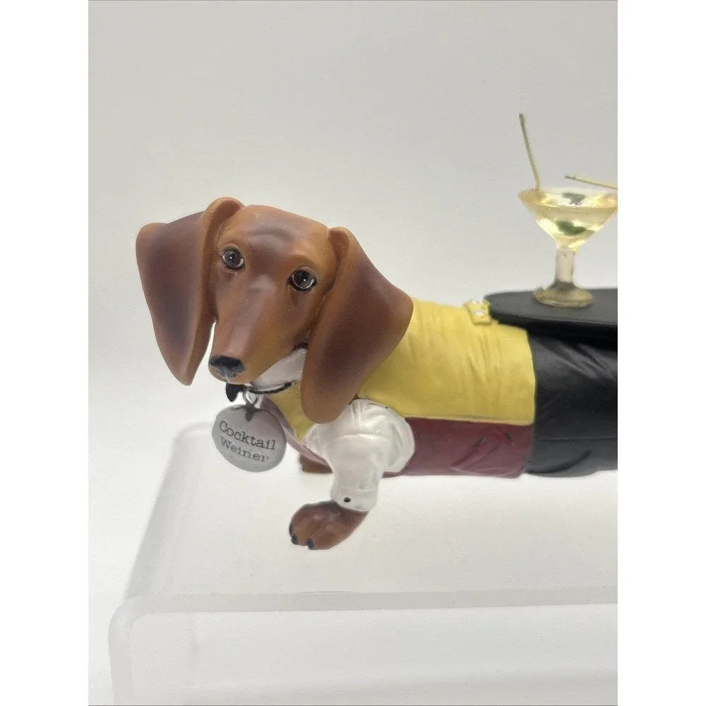 Westland Hot Diggity Dog #16502 Cocktail Weiner Dachshund Server Waiter W/Box